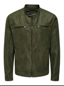 ONLY & SONS Erkek Suni Süet Deri Ceket 22021446 - 3