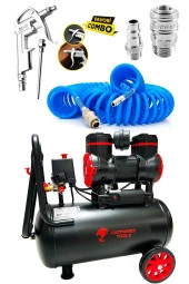 CatPower24 Litre Sessiz Hava Kompresörü 1.5 Hp Bakır Motor 8 Bar - 1