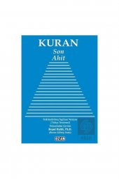 Kuran - Son Ahit - Reşad Halife 9786057569813 - 1