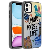 Apple iPhone 11 Kılıf Desenli Dragon Sert Kılıf - 6