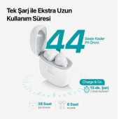 Ttec Airbeat Go Bluetooth 5.1 Kulakiçi Kulaklık Kablosuz Beyaz - 5