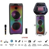 Leader LP-8100 8 Incx2 Rgb Taşınabilir Ses Sistemi - 3
