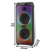 Leader LP-8100 8 Incx2 Rgb Taşınabilir Ses Sistemi - 4