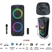 Leader Lp-6040 6.5 Incx2 Rgb Taşınabilir Ses Sistemi - 3