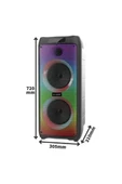 Lp-8100 8 Incx2 Rgb Taşınabilir Ses Sistemi thumbnail 5