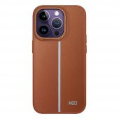 Apple iPhone 14 Pro Max Kılıf Line Pu Deri Lizbon Kapak - 10
