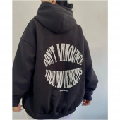 Unisex Siyah Dont Hoodie Sweatshirt - 1