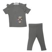 MARKAMPINK BÜRÜMCÜK AYICIKLI TAYTLI KIZ ÇOCUK TAKIM thumbnail 3