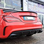 Mercedes W117 Cla45 Style Bagaj Üstü Plastik 2012-2018 Spoiler - 2