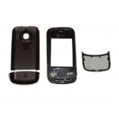 Nokia C2-06 Kapak Nokia C2-06 uyumlu Siyah ön Kapak Arka Kapak Tuş Takımı - 2