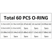 60 Adet Kauçuk O-Ring Conta Takımı Kutulu - 2