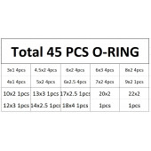 Yate10 45 Adet Kauçuk O-Ring Conta Takımı Kilitli Poşetli - 3