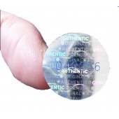 Yate10 15mm Çaplı Hologramlı Garanti Etiketi Seri Numaralı 100 Adet - 2