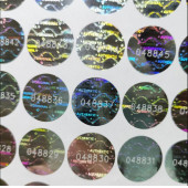 Yate10 15mm Çaplı Hologramlı Garanti Etiketi Seri Numaralı 100 Adet - 4