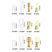 120 Adet Bakır Terminal Konnektör Seti Kutulu - 5
