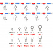 Yate10 100 Adet 10 boy Kutulu Sıkma Kablo Pabucu Terminali - 5