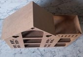 Hobi Adn Oyuncak Ev 3 Katlı Windows Penceri MODEL Ahşap MDF HAM El Yapım - 1