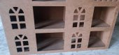 Hobi Adn Oyuncak Ev 3 Katlı Windows Penceri MODEL Ahşap MDF HAM El Yapım - 3