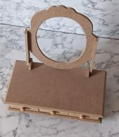 Hobi Adn 90205 Makyaj Kutu 3 Çekmece Aynalı Ahşap MDF HAM Kutuda Sevk El Yapım - 7