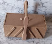 Hobi Adn 90206 Malzeme Çantası Ahşap HAM MDF Kutuda Sevk El Yapım - 6