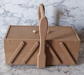 Hobi Adn 90206 Malzeme Çantası Ahşap HAM MDF Kutuda Sevk El Yapım - 7