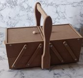 Hobi Adn 90206 Malzeme Çantası Ahşap HAM MDF Kutuda Sevk El Yapım - 8