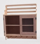 Hobi Adn 90210 Telli Dolap Terek Ahşap MDF HAM Kutuda Sevk El Yapım - 2