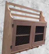 Hobi Adn 90210 Telli Dolap Terek Ahşap MDF HAM Kutuda Sevk El Yapım - 3