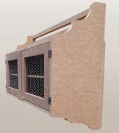 Hobi Adn 90210 Telli Dolap Terek Ahşap MDF HAM Kutuda Sevk El Yapım - 4