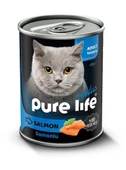 Purelife Plus Konserve Somonlu Yetişkin Kedi Maması 400 gr - 1
