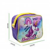 Sentor 3 Bölmeli İlkokul Okul Sırt Çantası Ve Beslenme Çantası Unicorn Mor - 4