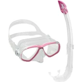 Cressi Perla Maske Mexico Şnorkel Seti  CLEAR-PINK - 1