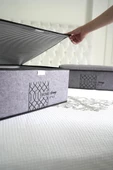 Keçe Kapaklı Çok Amaçlı Baza Kutu Gri 50x40x19cm - 2