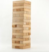 Hece 54 Parça Ahşap Jenga Denge Oyunu + Uno Kart Oyunu + Unox Flip Kart Oyunu - 2