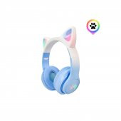 Kedi Kulaklık Pro 5.3  Rgb Led Bluetooth Kablosuz Kedi Kulaklık Çocuk - 7