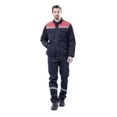 Şensel, Kapitoneli Mont Takım, Lacivert-Kırmızı -92E252-İş Takım - 1