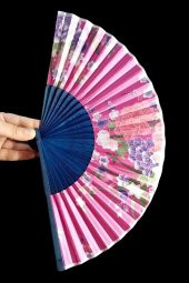 Japon Bambu Kumaş Yelpaze Çanta Boy Stant Hediyeli No.82 - 6