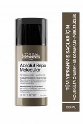 Loreal Professionnel Serie Expert Absolut Repair Molecular Tüm Yıpranmış Saçlar İçin Durulanmayan Maske 100 ml thumbnail 1
