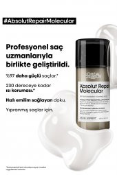 Loreal Professionnel Serie Expert Absolut Repair Molecular Tüm Yıpranmış Saçlar İçin Durulanmayan Maske 100 ml thumbnail 7