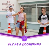 FLYNOVA Uçan Top Oyuncak, Bumerang El Kontrollü Mini Drone - Mavi - 3