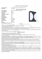 30W Telesto Led Armatür Siyah Kasa Beyaz Işık - 2