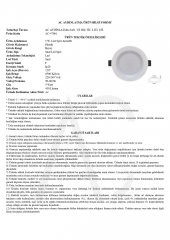 5W Smd Led Plastik Spot Beyaz Beyaz Işık 2 Adet - 2