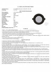 5W Smd Led Plastik Spot Siyah Amber Işık 2 Adet - 2