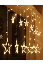 8 Fonksiyonlu Yıldız Perde Ledli 12 Sarkıt Led thumbnail 1