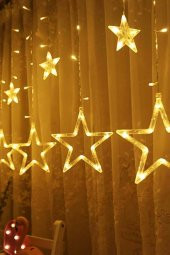 8 Fonksiyonlu Yıldız Perde Ledli 12 Sarkıt Led thumbnail 2