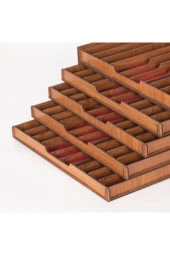 Hediyelik MDF Tesbih Kutusu Ahşap 5 Katlı Tesbihlik ( 50 li) - 2