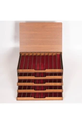 Hediyelik MDF Tesbih Kutusu Ahşap 5 Katlı Tesbihlik ( 50 li) - 5