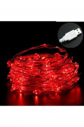 Peri Led Işık 10 Metre Usbli Kırmızı - 1