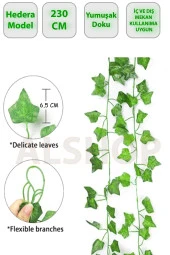 Yeşil Yapraklı Yapay Sarmaşık 230 Cm Ledsiz - 1
