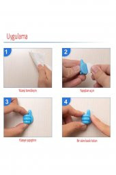 10 Adet Başparmak Kablo Tutucu Silikon Ev Organizatör Diş Fırçası Kulaklık Kablo Tutucu - 3